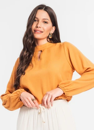 Endless - Blusa Manga Longa Feminina Marrom - ENDLESS