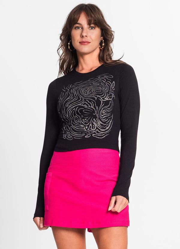 Endless - Blusa Manga Longa Feminina Preto