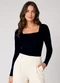 Infinita Cor - Blusa Manga Longa Feminina Preto - variação: Preto