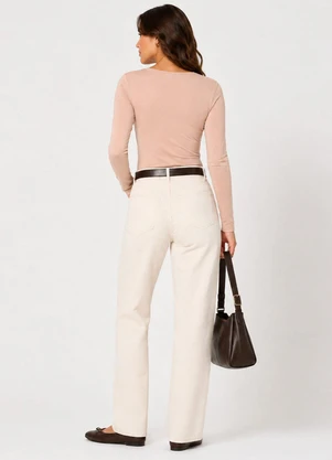 Infinita Cor - Blusa Manga Longa Feminina Rosa - INFINITA COR
