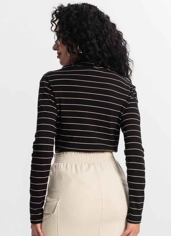 Rovitex - Blusa Manga Longa Feminina Preto 2