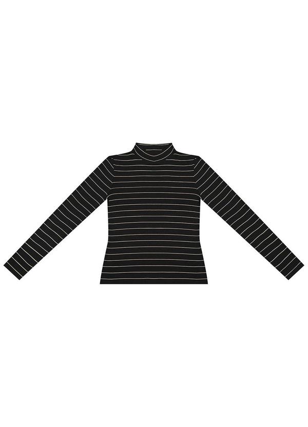 Rovitex - Blusa Manga Longa Feminina Preto 5