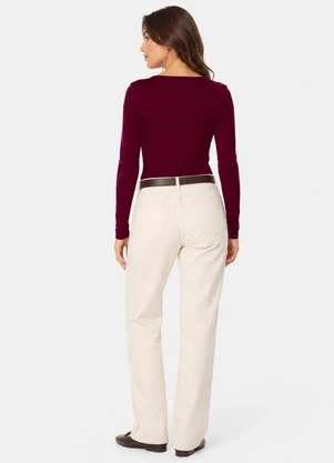 Infinita Cor - Blusa Manga Longa Feminina Roxo - INFINITA COR