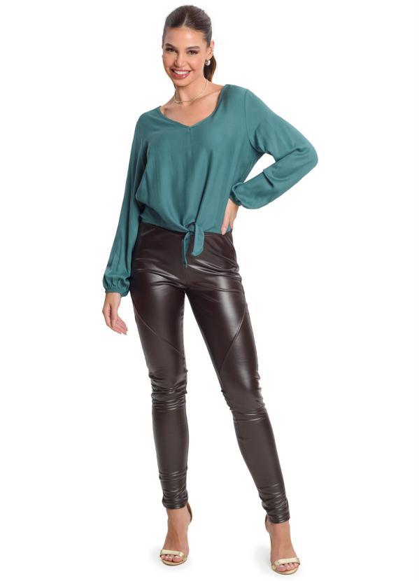 Rovitex - Blusa Manga Longa Feminina Verde 3