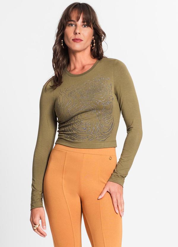 Endless - Blusa Manga Longa Feminina Verde
