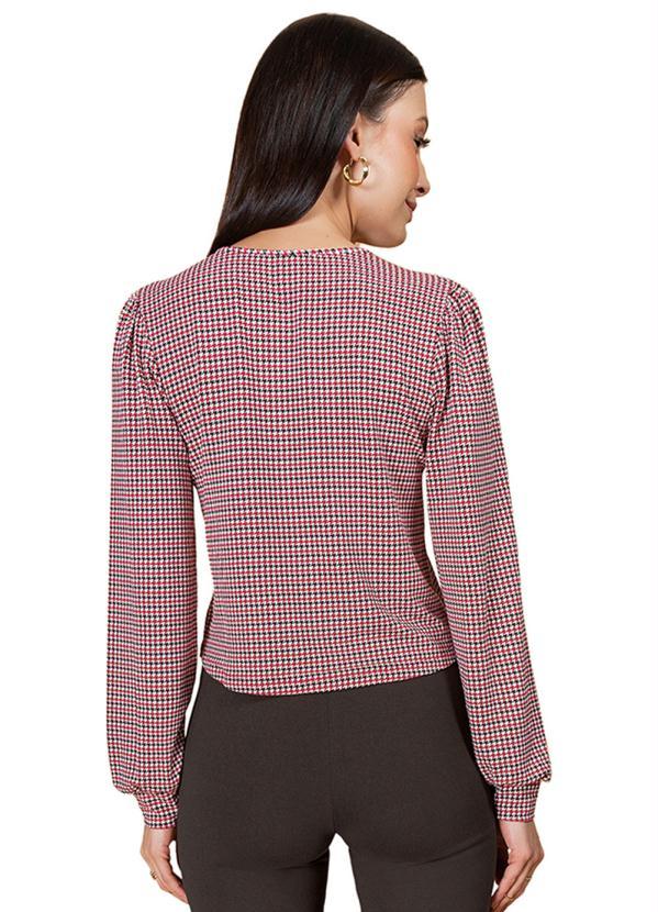 Rovitex - Blusa Manga Longa Feminina . Vermelho 2