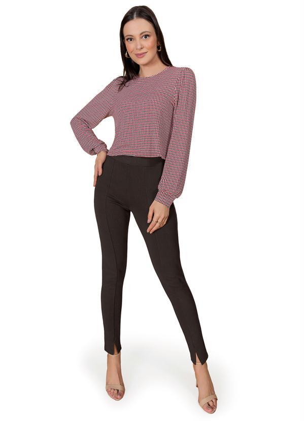 Rovitex - Blusa Manga Longa Feminina . Vermelho 3