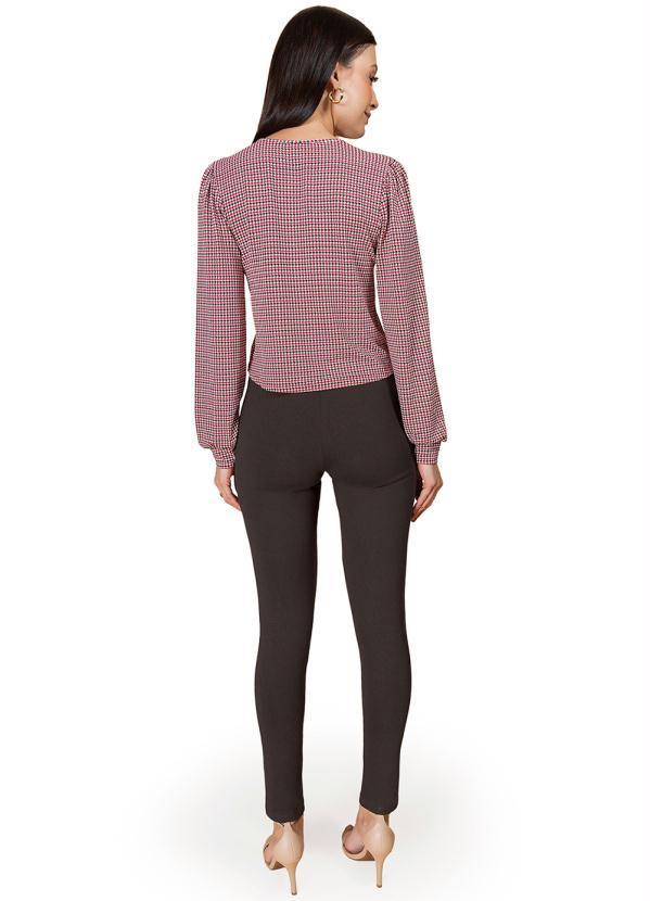 Rovitex - Blusa Manga Longa Feminina . Vermelho 4