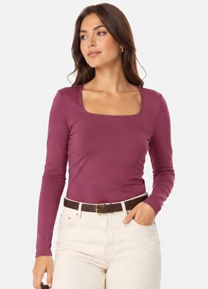 Infinita Cor - Blusa Manga Longa Feminina Vermelho - INFINITA COR