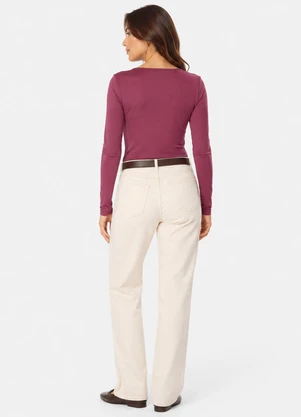 Infinita Cor - Blusa Manga Longa Feminina Vermelho - INFINITA COR