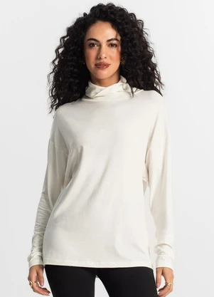 Rovitex - Blusa Manga Longa Feminino Bege - ROVITEX