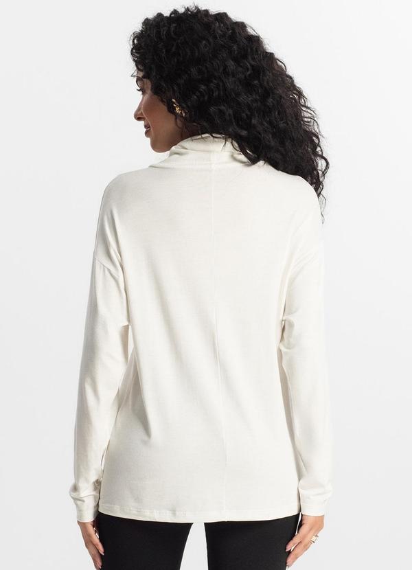 Rovitex - Blusa Manga Longa Feminino Bege 2