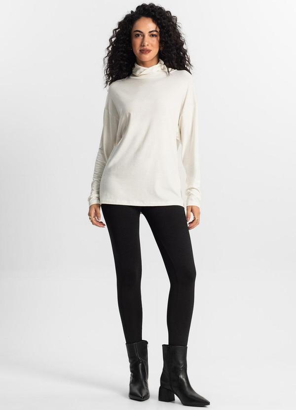 Rovitex - Blusa Manga Longa Feminino Bege 3