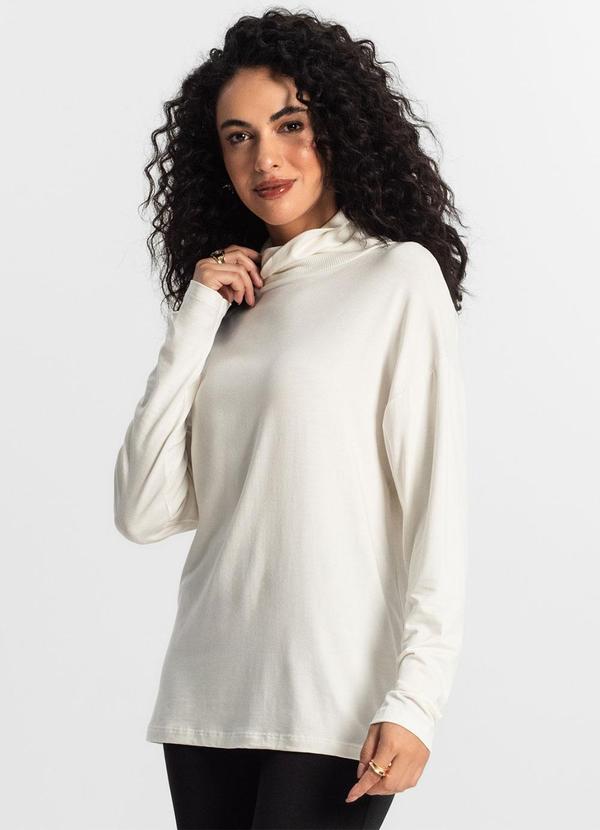Rovitex - Blusa Manga Longa Feminino Bege 4