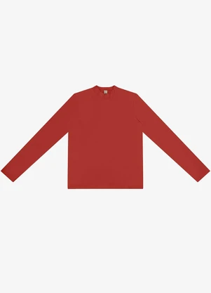 Rovitex - Blusa Manga Longa Gola Alta Laranja - ROVITEX