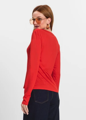 Select - Blusa Manga Longa Vermelho - SELECT