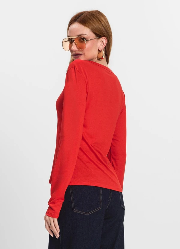 Select - Blusa Manga Longa Laranja 2