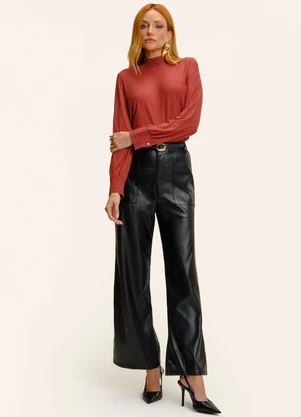 Endless - Blusa Manga Longa Lastex Laranja - ENDLESS