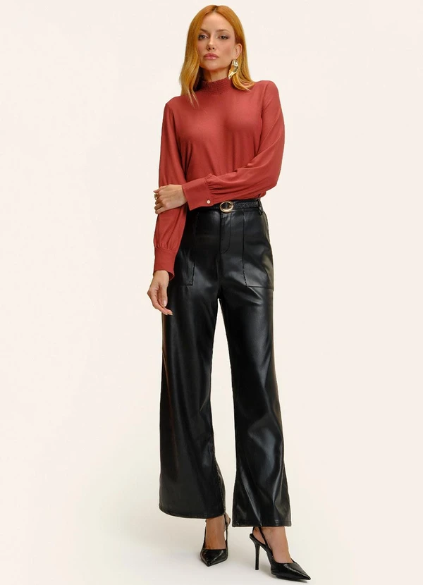 Blusa Manga Longa Lastex Laranja - Endless