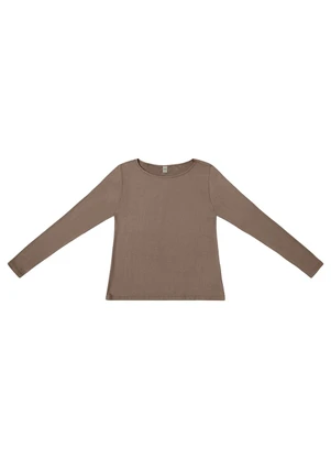 Rovitex - Blusa Manga Longa Marrom - ROVITEX