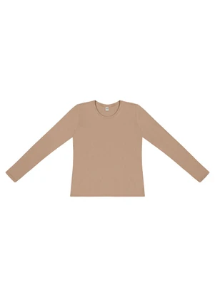 Rovitex - Blusa Manga Longa Marrom - ROVITEX