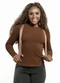 Cobertura - Blusa Manga Longa Preto - variação: Marrom