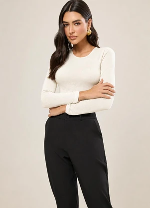 Naguchi - Blusa Manga Longa Off White - NAGUCHI