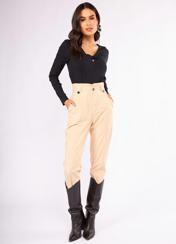 Doce Trama - Blusa Manga Longa Preto 3