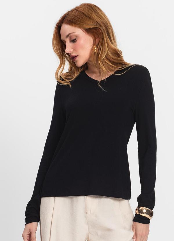 Select - Blusa Manga Longa Preto