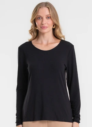 Rovitex - Blusa Manga Longa Preto - ROVITEX