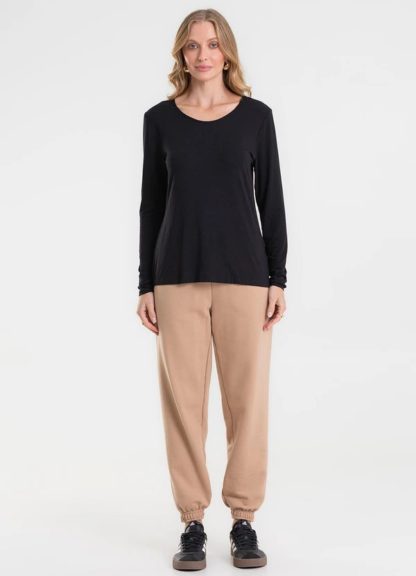 Rovitex - Blusa Manga Longa Preto 3