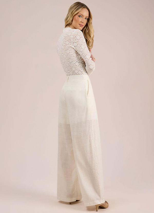 Angel - Blusa Manga Longa Renda Branco 3