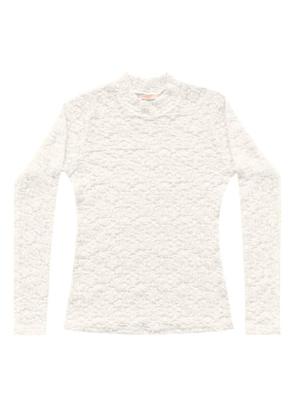 Angel - Blusa Manga Longa Renda Branco 5