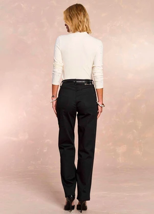 Doce Trama - Blusa Manga Longa Retrô Glam Branco - DOCE TRAMA