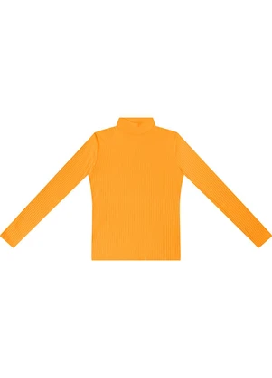 Rovitex - Blusa Manga Longa Ribana Canelada Amarelo - ROVITEX