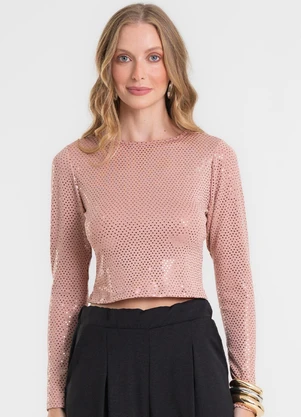 Rovitex - Blusa Manga Longa Rosa - ROVITEX