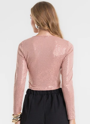Rovitex - Blusa Manga Longa Rosa - ROVITEX
