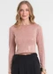 Rovitex - Blusa Manga Longa Rosa - variação: Rosa