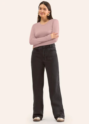 Rovitex - Blusa Manga Longa Rosa - ROVITEX
