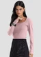 Dianna - Blusa  Manga Longa Rosa - variação: Rosa