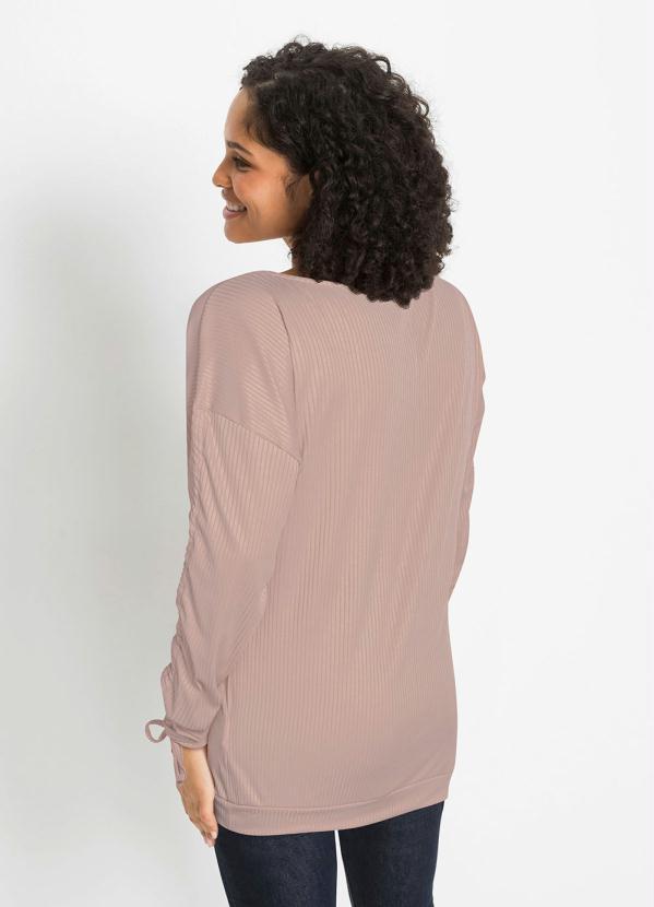 Outlet - Blusa Manga Longa Rosê 5