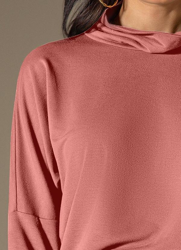 Use Modo - Blusa Manga Longa Turtle Neck Rosa 3