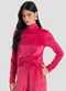 Dianna - Blusa Feminina Manga Longa Veludo Cotele Preto - variação: Vermelho