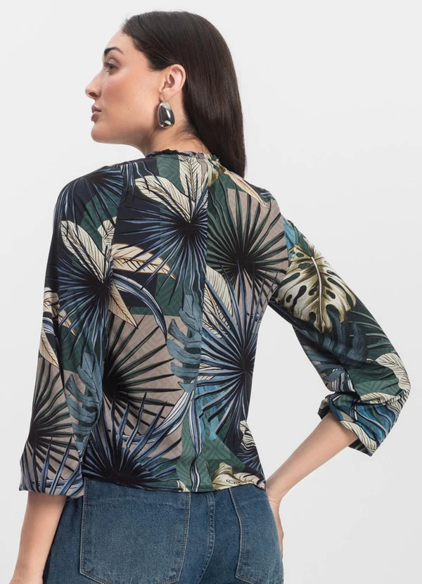 Infinita Cor - Blusa Manga Longa Verde 2