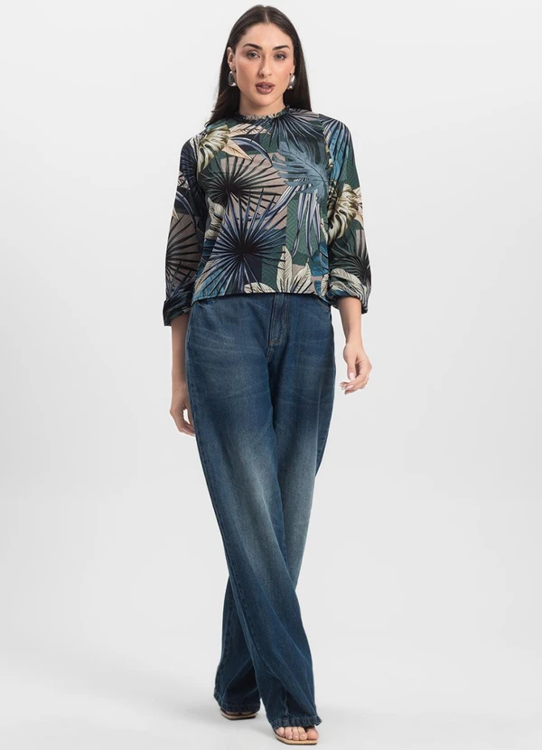 Infinita Cor - Blusa Manga Longa Verde 3