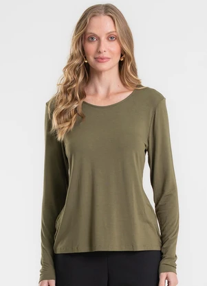 Rovitex - Blusa Manga Longa Verde - ROVITEX