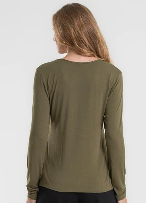 Rovitex - Blusa Manga Longa Verde - ROVITEX