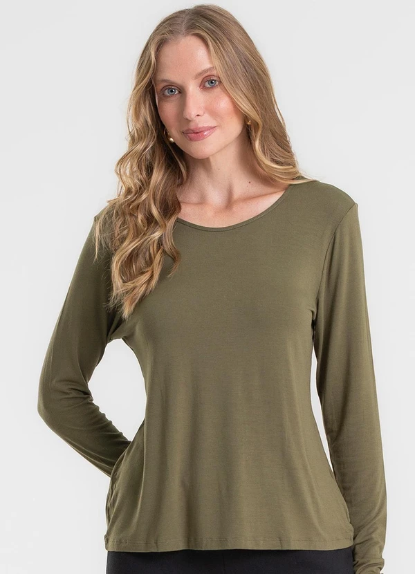 Rovitex - Blusa Manga Longa Verde 4