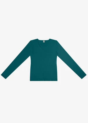 Rovitex - Blusa Manga Longa Verde - ROVITEX