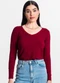 Infinita Cor - Blusa Manga Longa Vermelho - variação: Vermelho